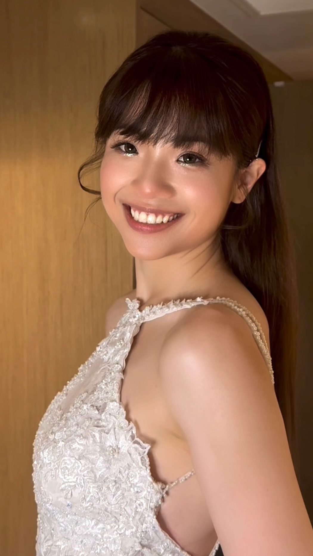 甜美青春新娘妝容