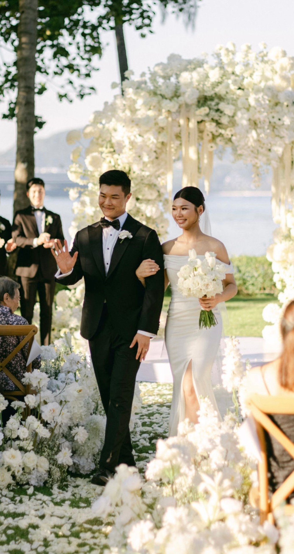Seaside ceremony recessional